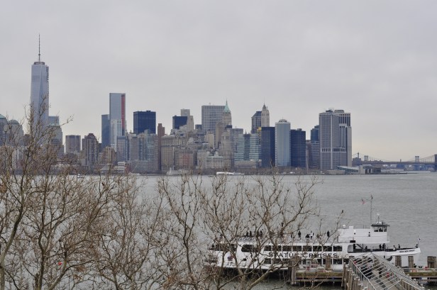 The Manhattan skyline.