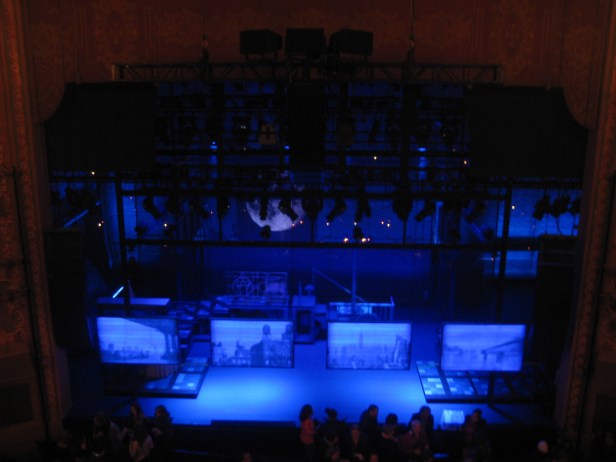 This was the view from our seats after the show.