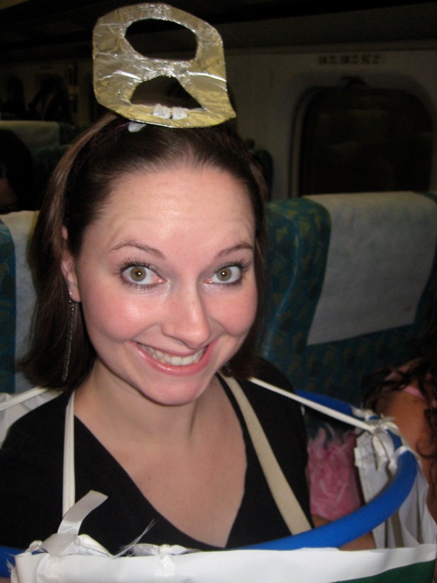posing on the HSR
