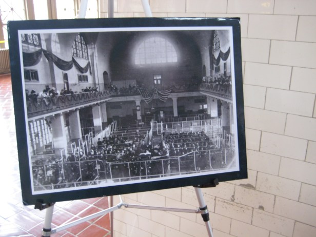 I was struck by how full the picture showed the hall to be, and how empty it was at the moment I was there.